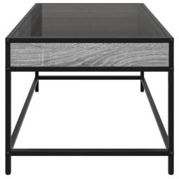 Berkfield Home Coffee Table with Infinity LED Grey Sonoma 70x50x41 cm - Size: 70 x 50 x 41 cm - thumbnail 7
