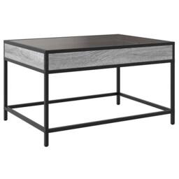 Berkfield Home Coffee Table with Infinity LED Grey Sonoma 70x50x41 cm - Size: 70 x 50 x 41 cm - thumbnail 8