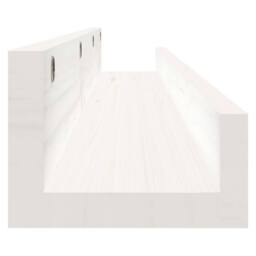 Berkfield Home Beautiful Wall Shelves 2 pcs White 80x12x9 cm Solid Wood Pine - Size: 80 x 12 x 9 cm - thumbnail 5