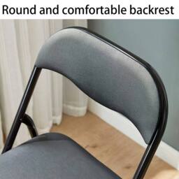 KORVIXA Black Folding Chair Foldable Computer Office Chair - Size: 100 cm - thumbnail 4