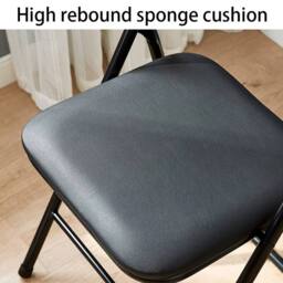KORVIXA Black Folding Chair Foldable Computer Office Chair - Size: 100 cm - thumbnail 5