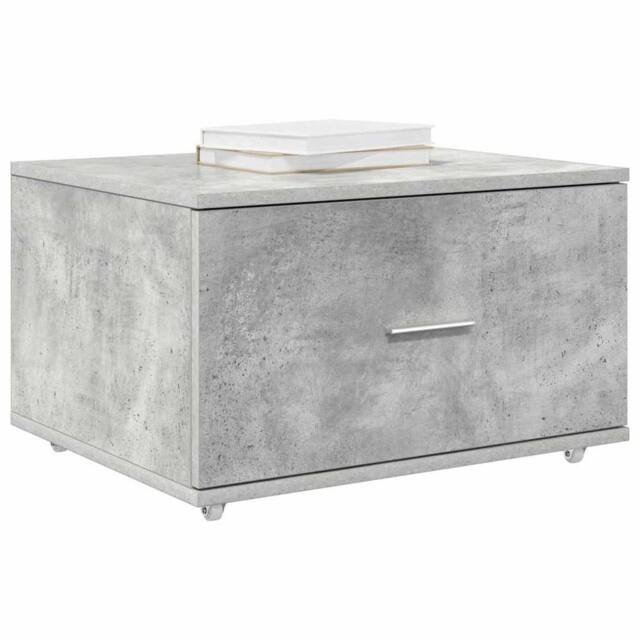 Berkfield Home Modern Drawer Cabinet Concrete grey Concrete Medium Doors - image 1