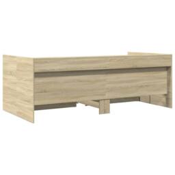 Berkfield Home Daybed with Drawers without Mattress Sonoma Oak 100x200 cm in Light Tan - thumbnail 6