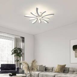 Goeco LED Ceiling Light 50W Modern Lighting for Living Room Bedroom 4500K in White - thumbnail 2