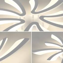 Goeco LED Ceiling Light 50W Modern Lighting for Living Room Bedroom 4500K in White - thumbnail 7