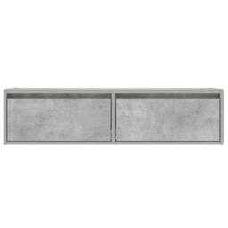 Berkfield Home TV Cabinet with LED Lights Concrete Grey 100X35.5x25 cm - thumbnail 7