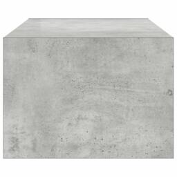 Berkfield Home TV Cabinet with LED Lights Concrete Grey 100X35.5x25 cm - thumbnail 8
