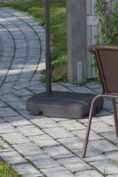 Living and Home 60KG 48mm Heavy Duty Outdoor Portable Cantilever Parasol Base - Rolling Stand w/ Wheels, Fillable Garden Umbrella Holder (Pole Not - thumbnail 3