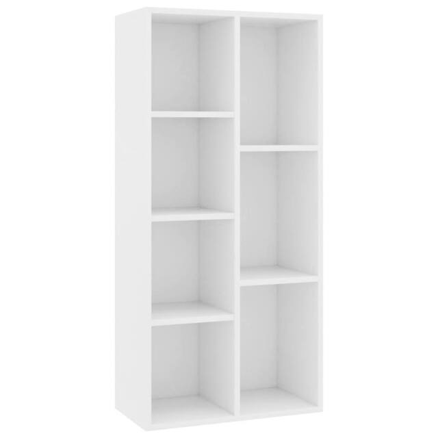 Berkfield Home Book Cabinet White 50x25x106 cm Engineered Wood - Size: 50 x 25 x 106 cm - image 1