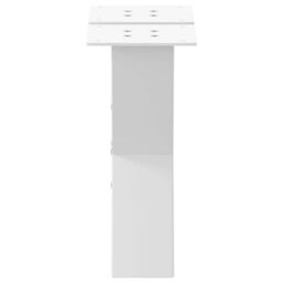 Berkfield Home Coffee Table Legs X-Shaped 2 pcs White 30x(30-31) cm Steel - thumbnail 6