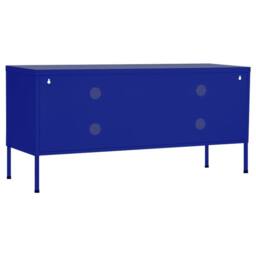Berkfield Home TV Cabinet Navy Blue 105x35x50 cm Steel - Size: 105 x 35 x 50 cm - thumbnail 5