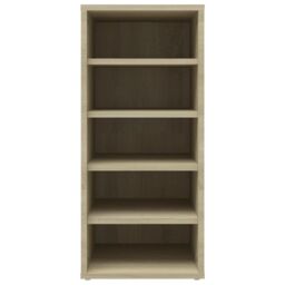 Berkfield Home Shoe Cabinets 2 pcs Sonoma Oak 31.5x35x70 cm Engineered Wood in Brown - thumbnail 6