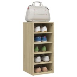 Berkfield Home Shoe Cabinets 2 pcs Sonoma Oak 31.5x35x70 cm Engineered Wood in Brown - thumbnail 4