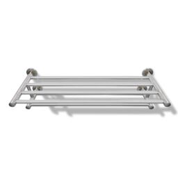 Berkfield Home Stainless Steel Towel Rack 6 Tubes in Silver - thumbnail 3