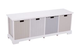Orsina Compact Design 4 Drawer Bench, Modern Design Chest Of Drawers For Livingroom, Minimalist Storage Chest - thumbnail 6
