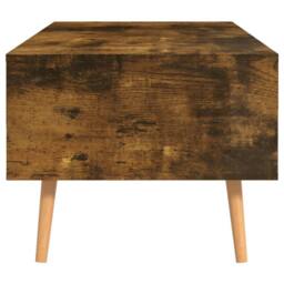 Berkfield Home Coffee Table Smoked Oak 100x49.5x43 cm Engineered Wood in Brown - thumbnail 6