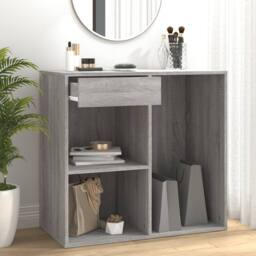 Berkfield Home Elegant Cosmetic Cabinet Grey Sonoma 80x40x75 cm Engineered Wood - Size: 80 x 40 x 75 cm - thumbnail 2