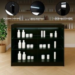 Monstershop LED Retail Shop Counter K1200 - Black - thumbnail 2