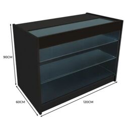 Monstershop LED Retail Shop Counter K1200 - Black - thumbnail 6