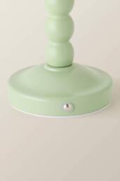 ValueLights Bobbins Bobble Rechargeable Portable Pastel Table Lamp Base in Light Green - thumbnail 5