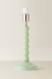 ValueLights Bobbins Bobble Rechargeable Portable Pastel Table Lamp Base in Light Green - thumbnail 2