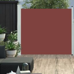 Berkfield Home Patio Retractable Side Awning 170x300 cm Brown - thumbnail 1