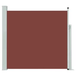 Berkfield Home Patio Retractable Side Awning 170x300 cm Brown - thumbnail 2