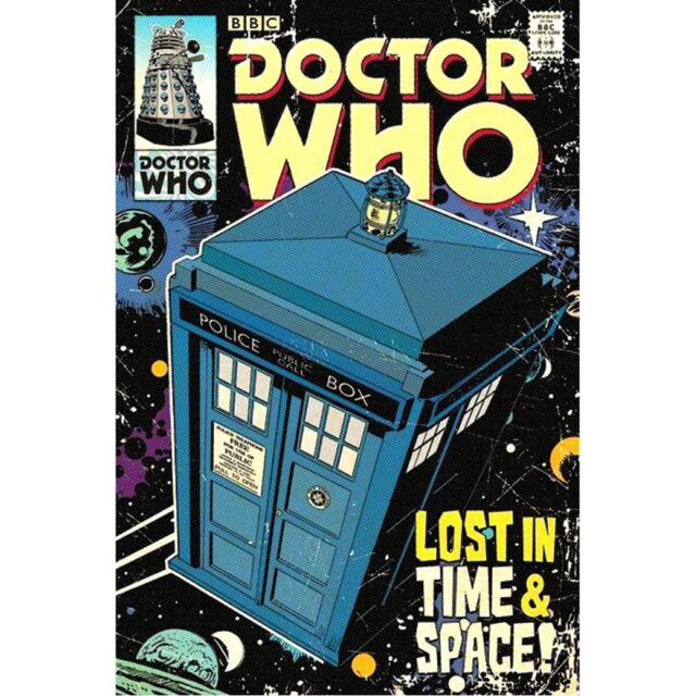 Doctor Who Lost In Time & Space Poster in Aqua