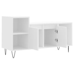 Berkfield Home TV Cabinet White 100x35x55 cm Engineered Wood - Size: 100 x 35 x 55 cm - thumbnail 6