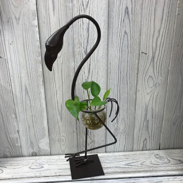 KDMD Hydroponic Home Decor - Tall Flamingo One Pot Stand in Black - image 1