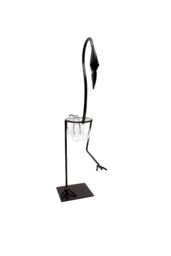 KDMD Hydroponic Home Decor - Tall Flamingo One Pot Stand in Black - thumbnail 2