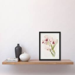 Artery8 Frederick Sander Cattleya labiata Orchid Flowers Framed Wall Art Print - Size: A4 - thumbnail 4