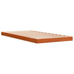 Berkfield Home Modern Bed Frame without Mattress Wax Brown 100x200 cm Solid Wood Pine - thumbnail 7