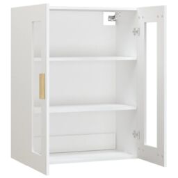 Berkfield Home Hanging Wall Cabinet White 69.5x34x90 cm - thumbnail 5