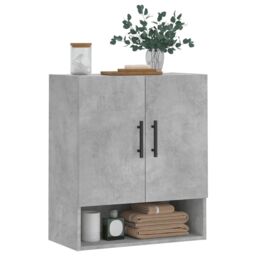 Berkfield Home Wall Cabinet Concrete Grey 60x31x70 cm Engineered Wood - Size: 60 x 31 x 70 cm - thumbnail 3