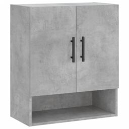 Berkfield Home Wall Cabinet Concrete Grey 60x31x70 cm Engineered Wood - Size: 60 x 31 x 70 cm - thumbnail 2