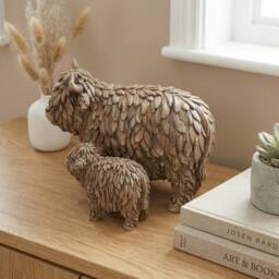 Garden Greatness XL Hughie Highland Cow & Calf - Size: 1 Pack - thumbnail 2
