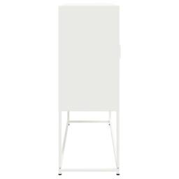 Berkfield Home Highboard White 100.5x39x107 cm Steel - thumbnail 7