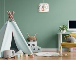 Happy Homewares Modern & Colourful Childrens Fabric Lamp Shade - thumbnail 6