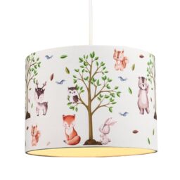 Happy Homewares Modern & Colourful Childrens Fabric Lamp Shade - thumbnail 4