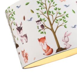 Happy Homewares Modern & Colourful Childrens Fabric Lamp Shade - thumbnail 3