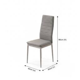 KOSY KOALA Modern Dining Table Set With Bench & 4 Grey Faux Leather Chairs Dining Room Furniture in Brown - thumbnail 5