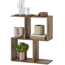 STILVORA Side Table with 4 Compartments Oak in Light Oak - thumbnail 5