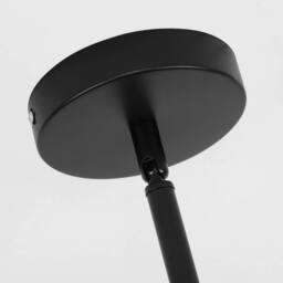 NIVOR 6 light Industrial Chandelier Mid Century Flush Mount Ceiling Light in Black - thumbnail 7