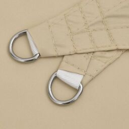 Berkfield Home Sunshade Sail Oxford Fabric Triangular 5x7x7 m Beige - thumbnail 5