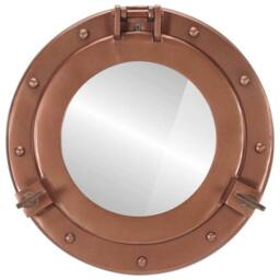 Berkfield Home vidaXL¬†Porthole Mirror¬†Wall Hanging¬†√ò30 cm¬†Aluminium & Glass in Copper - thumbnail 1
