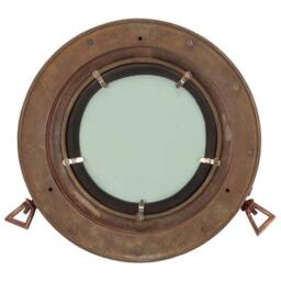 Berkfield Home vidaXL¬†Porthole Mirror¬†Wall Hanging¬†√ò30 cm¬†Aluminium & Glass in Copper - thumbnail 3