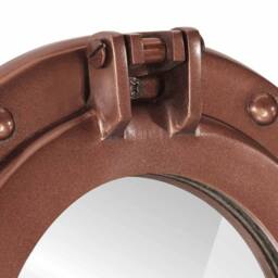 Berkfield Home vidaXL¬†Porthole Mirror¬†Wall Hanging¬†√ò30 cm¬†Aluminium & Glass in Copper - thumbnail 5