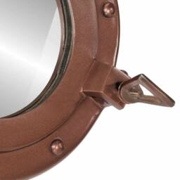 Berkfield Home vidaXL¬†Porthole Mirror¬†Wall Hanging¬†√ò30 cm¬†Aluminium & Glass in Copper - thumbnail 6
