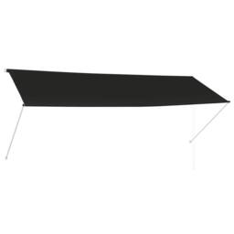 Berkfield Home Retractable Awning 350x150 cm Anthracite in Black - thumbnail 2